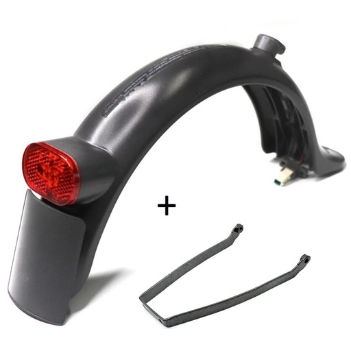 [XI-0122A] Kit universelle garde de boue + plaque + lumière + support métallique + décoration + réfléchissant