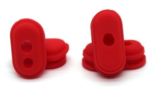 [XI-0155A] Capuchon de câble en caoutchouc rouge